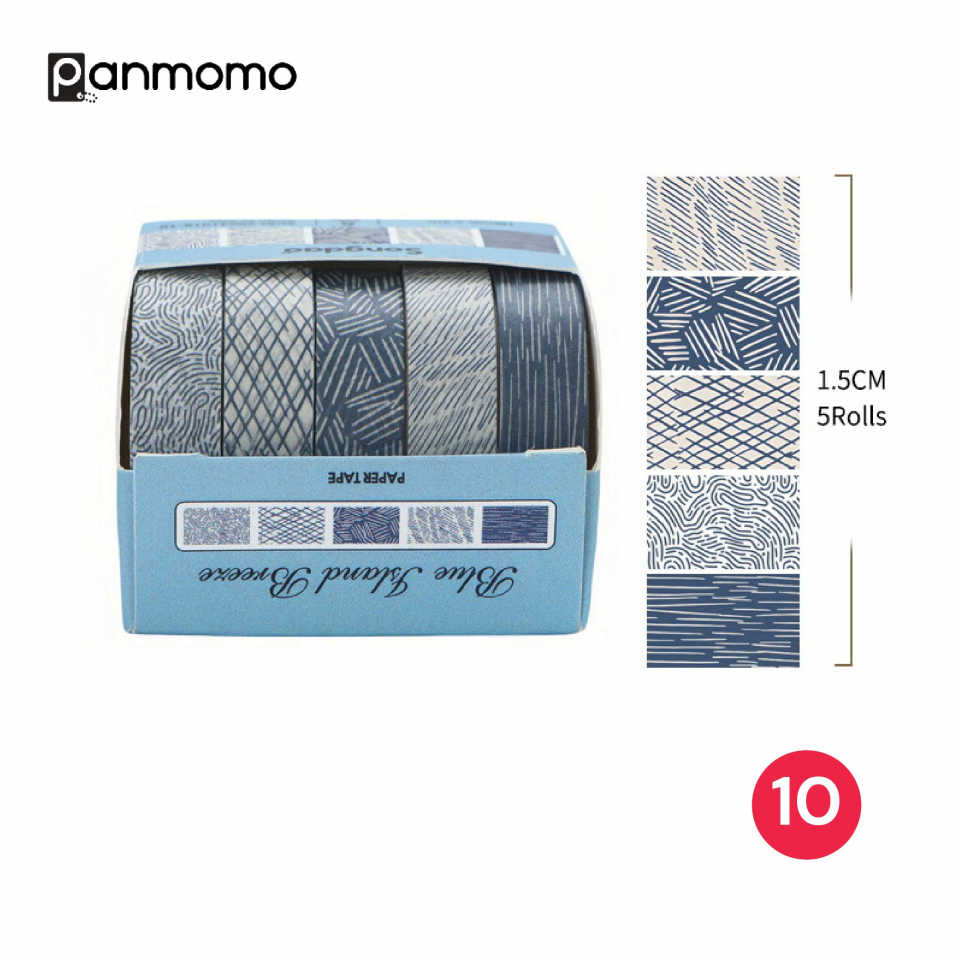 Masking Tips Math Set Masking Tape Set 5pc Geo Pattern | panmomo.com