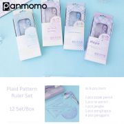 Plaid Pattern Ruler Set