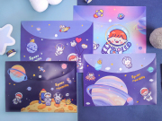 Space Roaming Button File Folder A4
