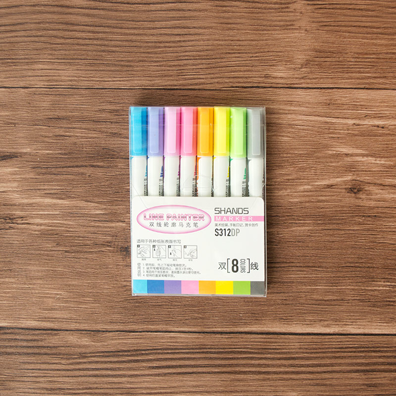 Line Painter Marker 8 Colors Set | panmomo.com