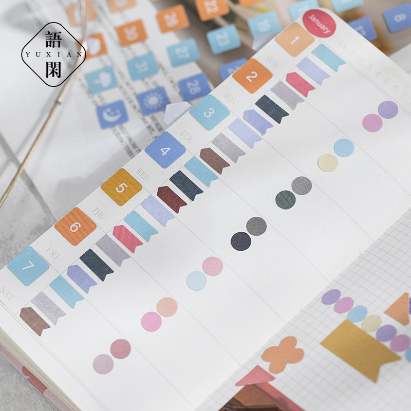 Basic Xpress Colorful Label Stickers