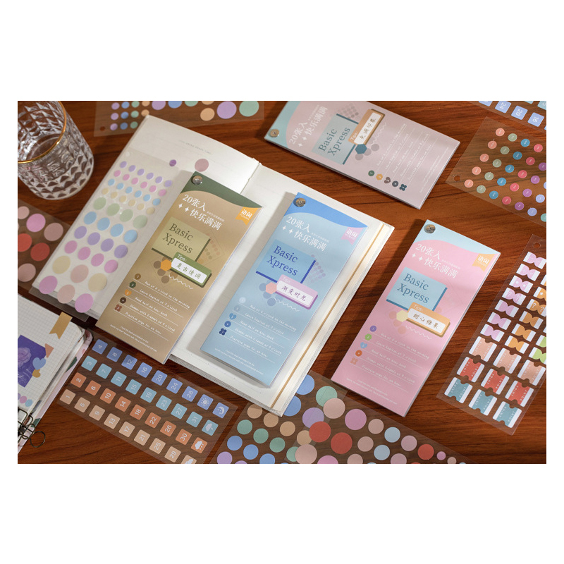 Basic Xpress Colorful Label Stickers