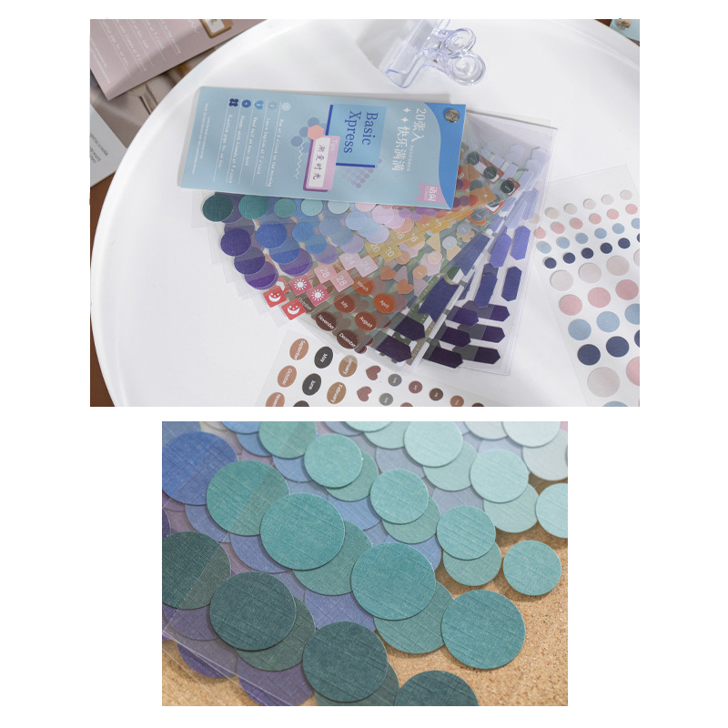 Basic Xpress Colorful Label Stickers