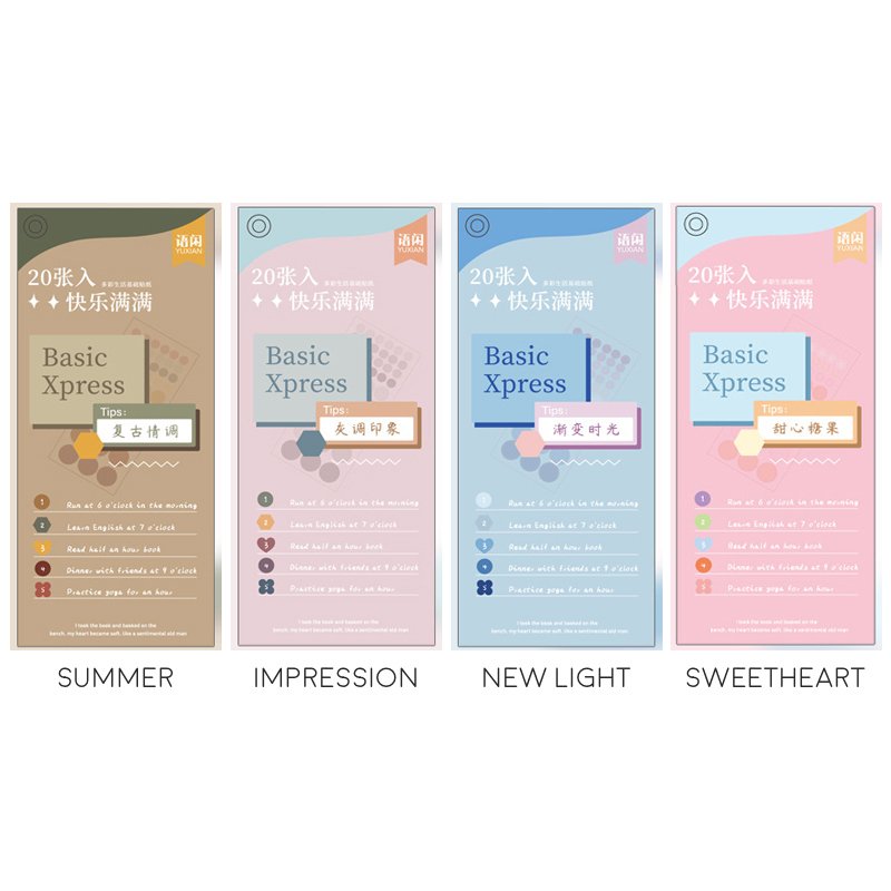 Basic Xpress Colorful Label Stickers