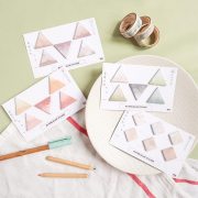 Watercolor Shapes Sticky Notes